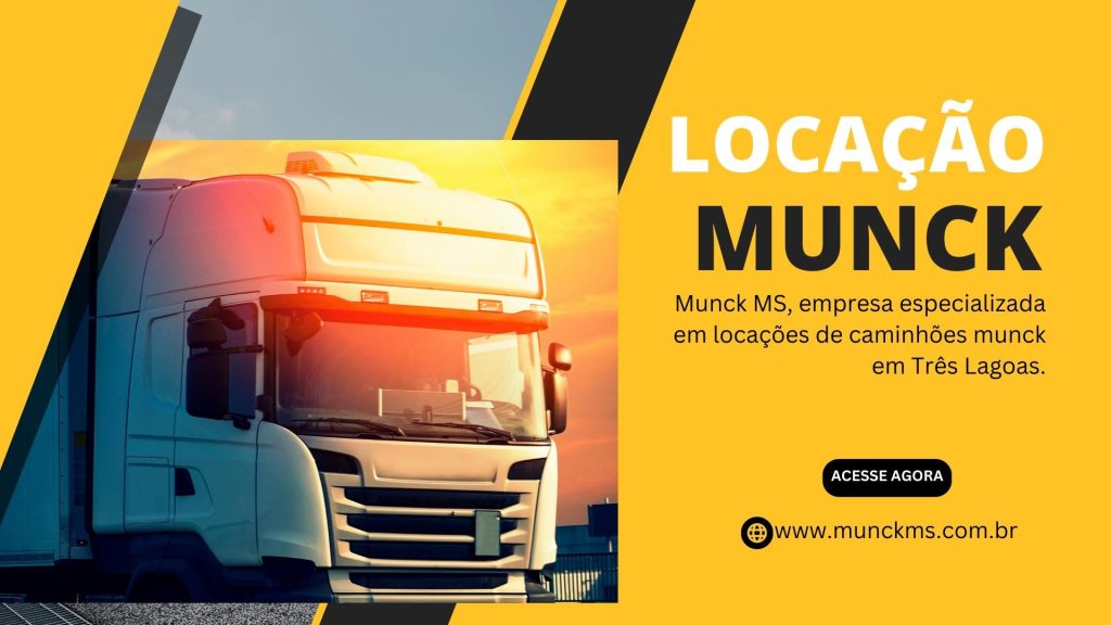 Munck MS, empresa especializada em locações de caminhões munck e Container, disponibiliza locação de muncks e Container em Três Lagoas e Região.