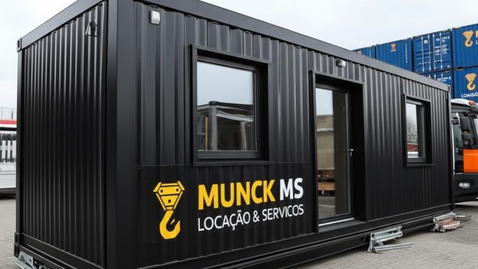 Buscando Locação de Container em Três Lagoas, Bataguassu, Inocência ou Paraíso das Águas? A Munck MS oferece containers de escritório, almoxarifado e sanitários com transporte e montagem ágil. Garanta infraestrutura modular para sua obra no MS.